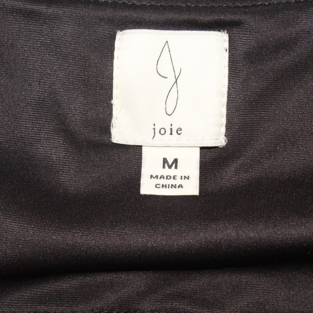 Joie Pants Sz M Womens Faux Leather High Rise Belted Waist Ankle Tummy Control - Picture 7 of 7